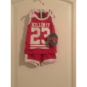 Thrill 94 Baby Infant Unisex #23 Short Set Outfit Top & Shorts Size 12 Months